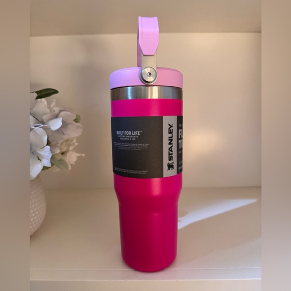 🎉LAST PIECE🎉 NWT Stanley Iceflow Flip Straw 30oz Tumbler Camelia - Picture 6 of 12